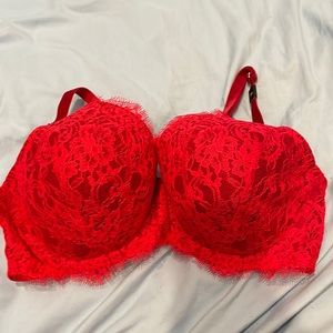 Victoria’s Secret red lace bra